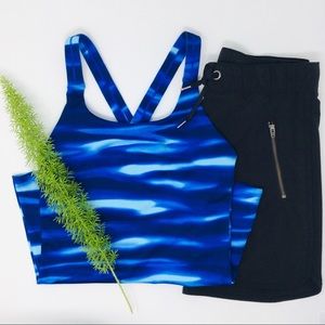 Athleta Gorgeous Blue Tank Top Size (XXS)